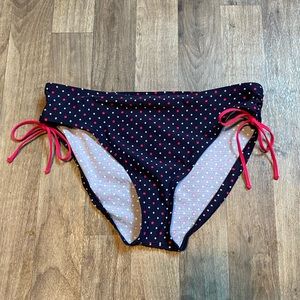 NWOT Nautica Blue Polka Dot Swim Bottoms Size 12